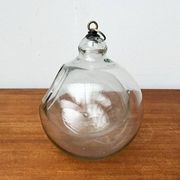 Mid-century glass hanging planter, 1960s