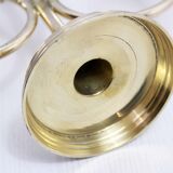 Bougeoir style art deco en laiton