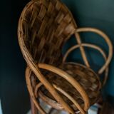 Rattan high chair