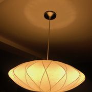 Bubble hanging lamp by George Nelson, edited by Modernica Los Angeles 1952