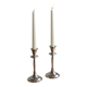 Pair of vintage silver-plated candlesticks