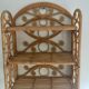 Etagere rotin peacock vintage