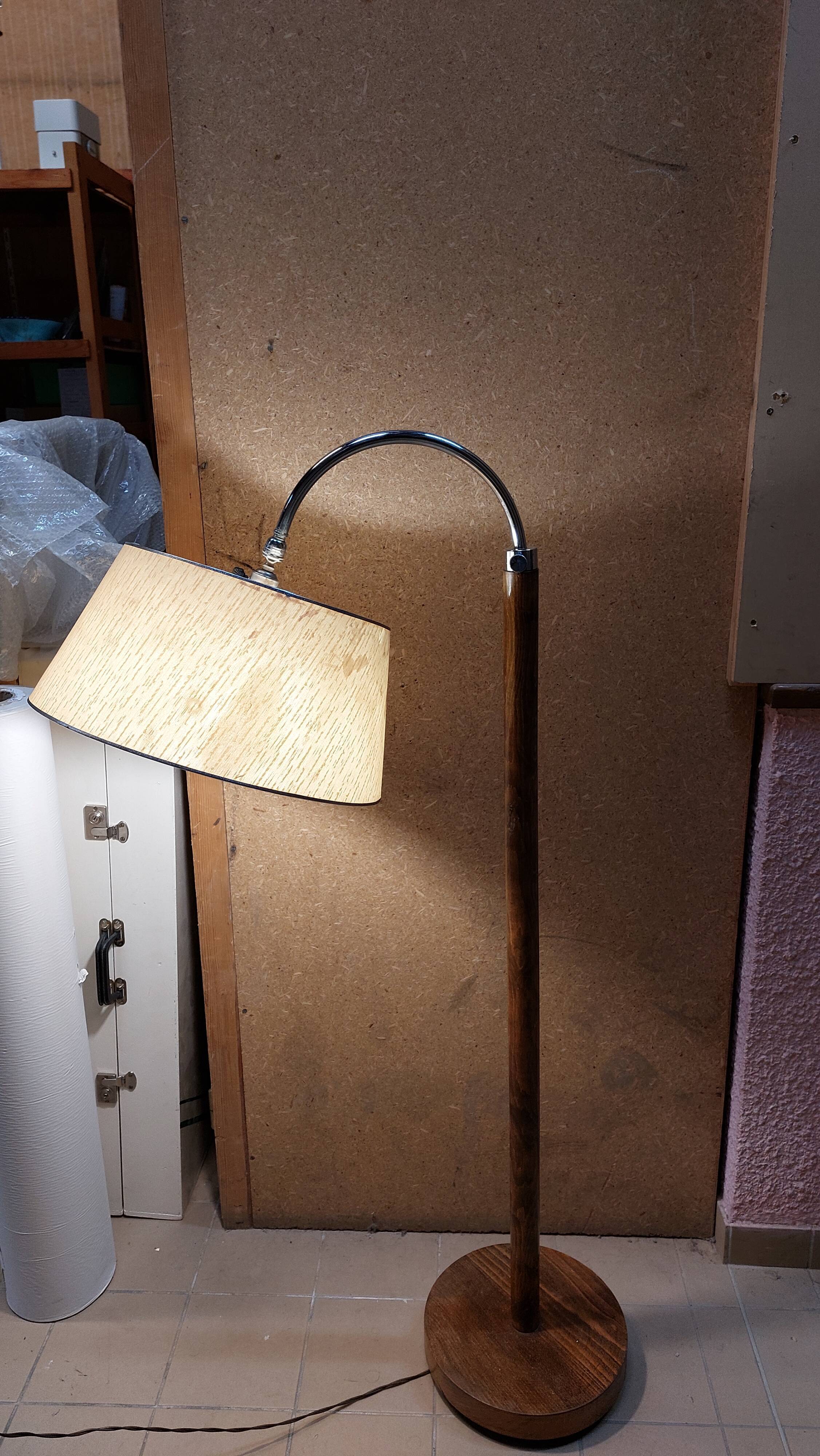 Vintage Reading Floor Lamp with adjustable height