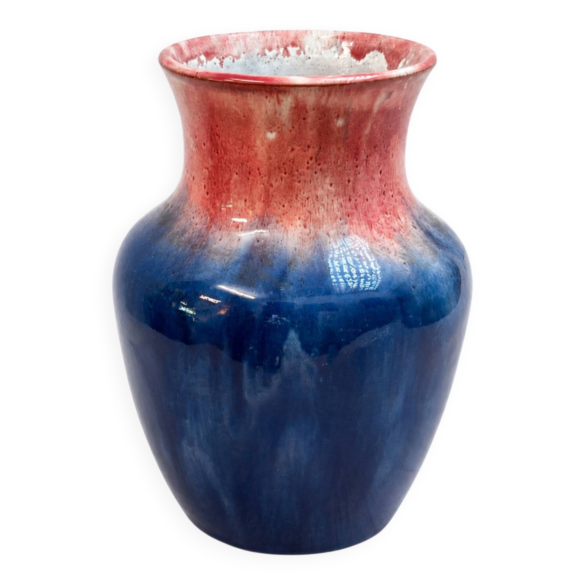 Vase from the 1940s/50s with oxblood glaze.
