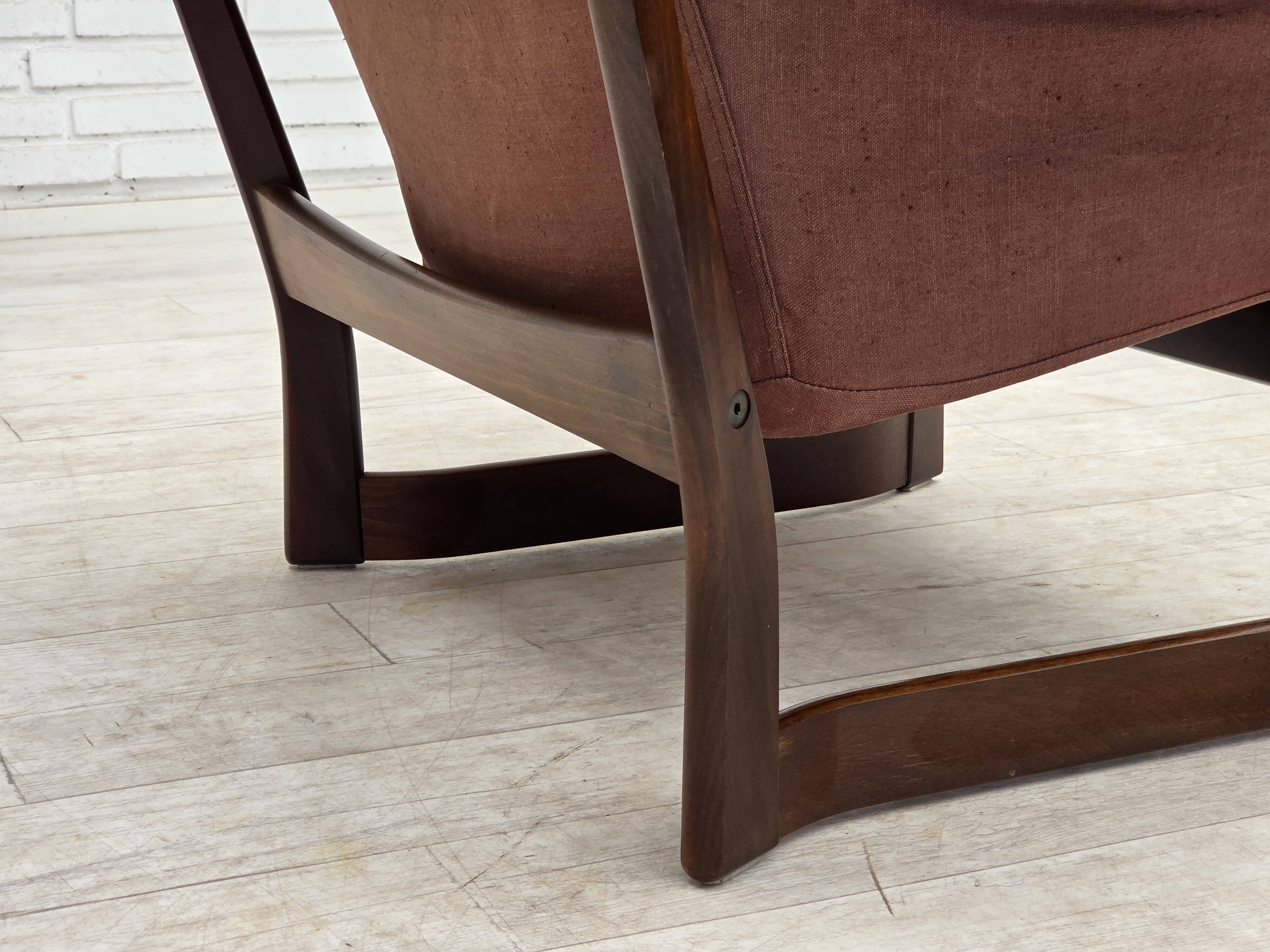 1970s, Norwegian design by Tormod Alnaes, "Trega" loungechair.