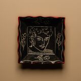 BLACK CERAMIC POCKET TRAY