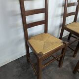 Série de 5 chaises brutalistes