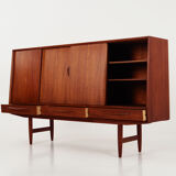 Teak highboard, Danish design, 1970s, production: Denmark