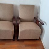 Pair of Art Deco armchairs, Morel Lab