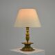Solid Brass Table Lamp by Oscar Antonssons for Ystad-Metall, Sweden, 1940s