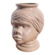 Ceramic face cachepot vase
