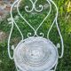 2 antique wrought iron armchairs