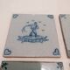 Old 18th century Delft tiles set of 8