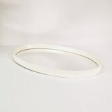 Minimalist wall mirror - oval, Germany, 70s