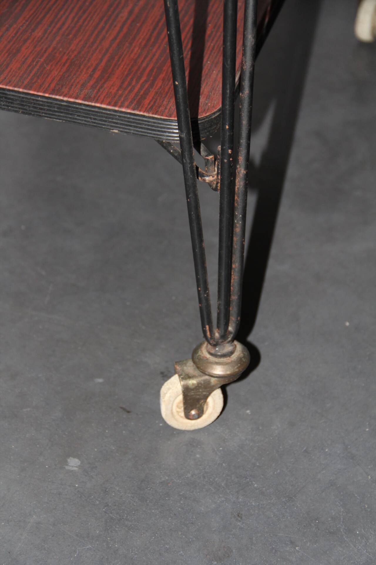 50s TV table serving trolley