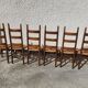 Serie de 6 chaises paillees