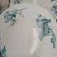 10 antique ironstone dinner plates
