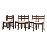 Set of six Razorback dining chairs
