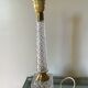 Brass and crystal lamp foot