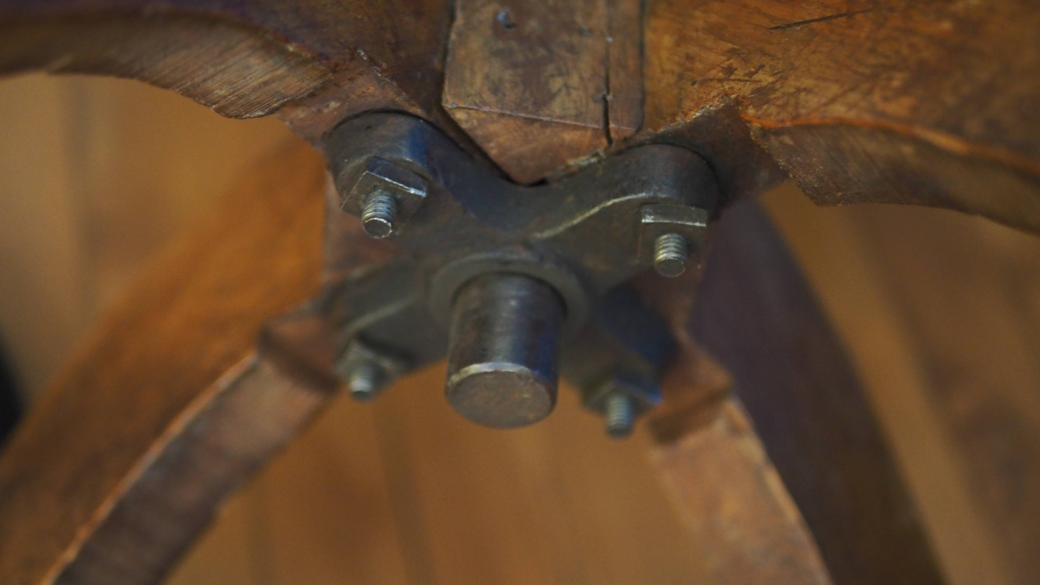 Western bistro chair rotating wood