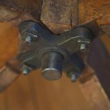 Western bistro chair rotating wood