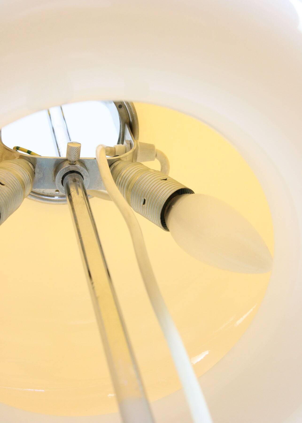 Space Age Yellow Medusa Floor Lamp by Luigi Massoni for Guzzini, 1970s