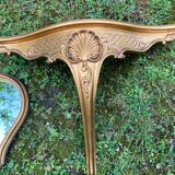 Mirror and gilded console