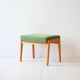 Repose-pieds vert vintage