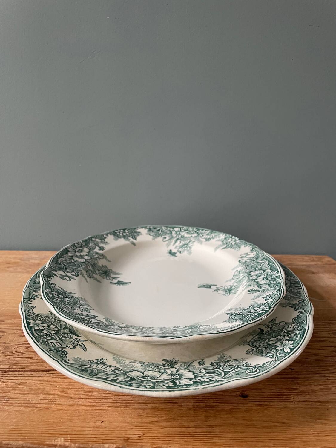 Série de plats ovales Terre de Fer 1900