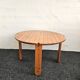 1970s solid larch dining table for four people by Mária Szedleczky - Signed