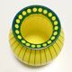 Art Deco Yellow and Green Glass Vase in the style of Josef Hoffmann, Austri