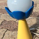 Ceramic flower lamp from the 80s