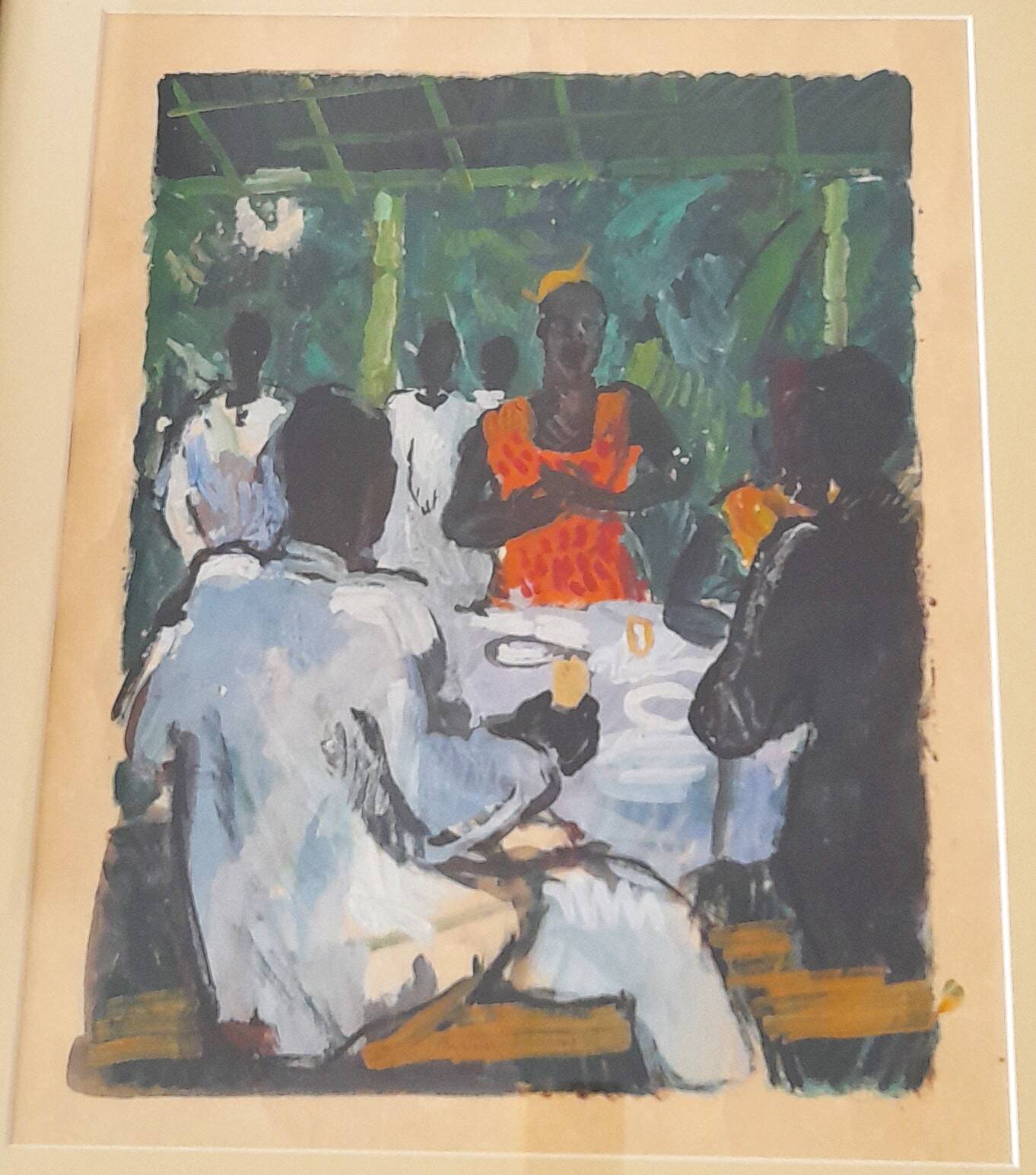 gouache by Bernard Lamotte