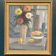 Swedish Oil on Panel – “Vase and Fruit Bowl” by Helge Andersson