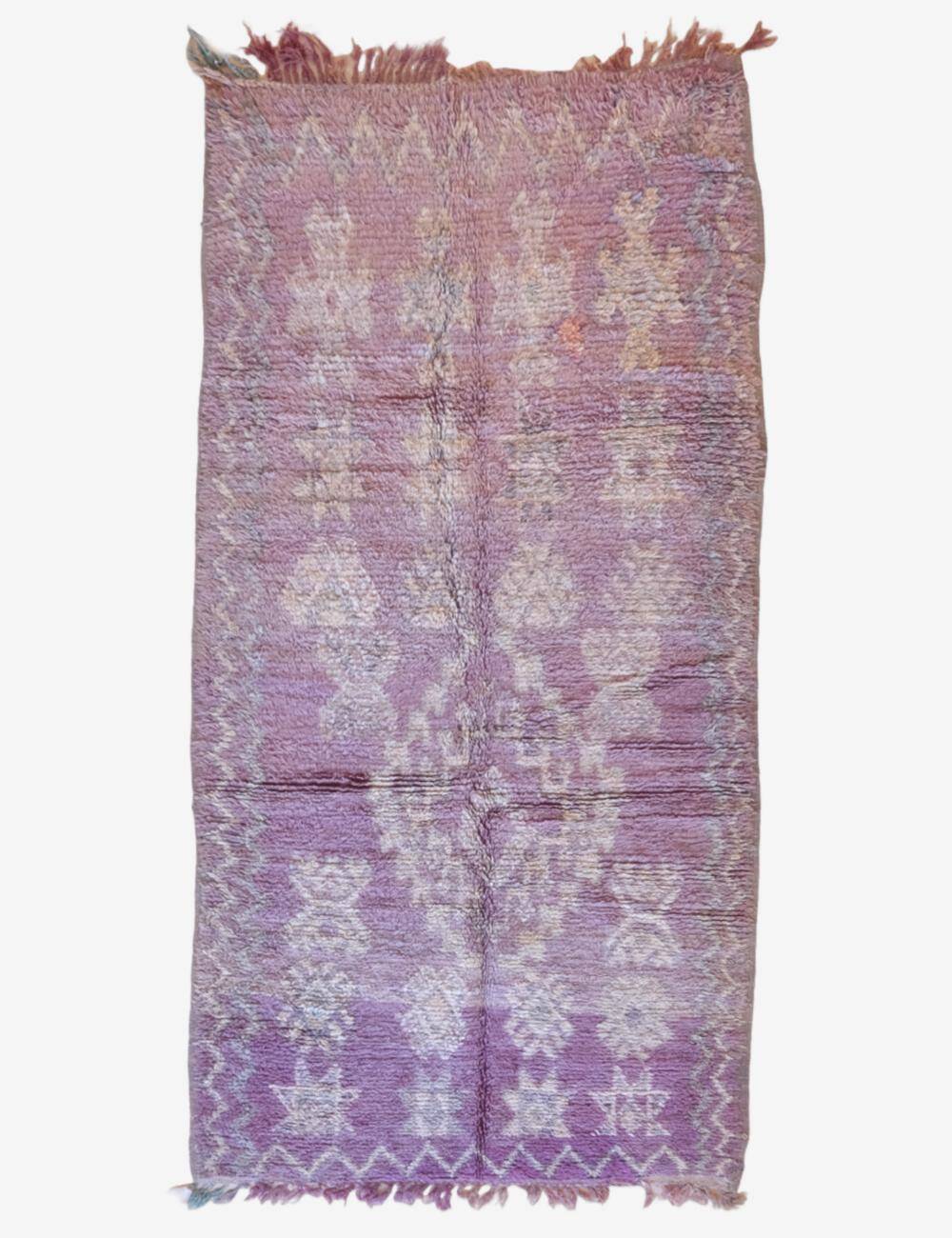Vintage Purple Lavender Rug - 267 x 130 cm