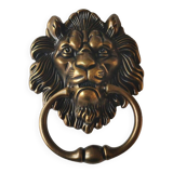 Antique Lion Head Door Knocker/Knocker, with Antique Bronze Patina 16 x 12 cm