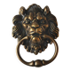 Heurtoir/Marteau de porte Tête de Lion Antique, à patine bronze Antique 16 x 12 cm