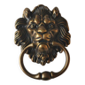 Heurtoir/Marteau de porte Tête de Lion Antique, à patine bronze Antique 16 x 12 cm