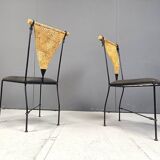 Set of 6 post modern dining chairs, 1970s