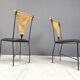 Set of 6 post modern dining chairs, 1970s