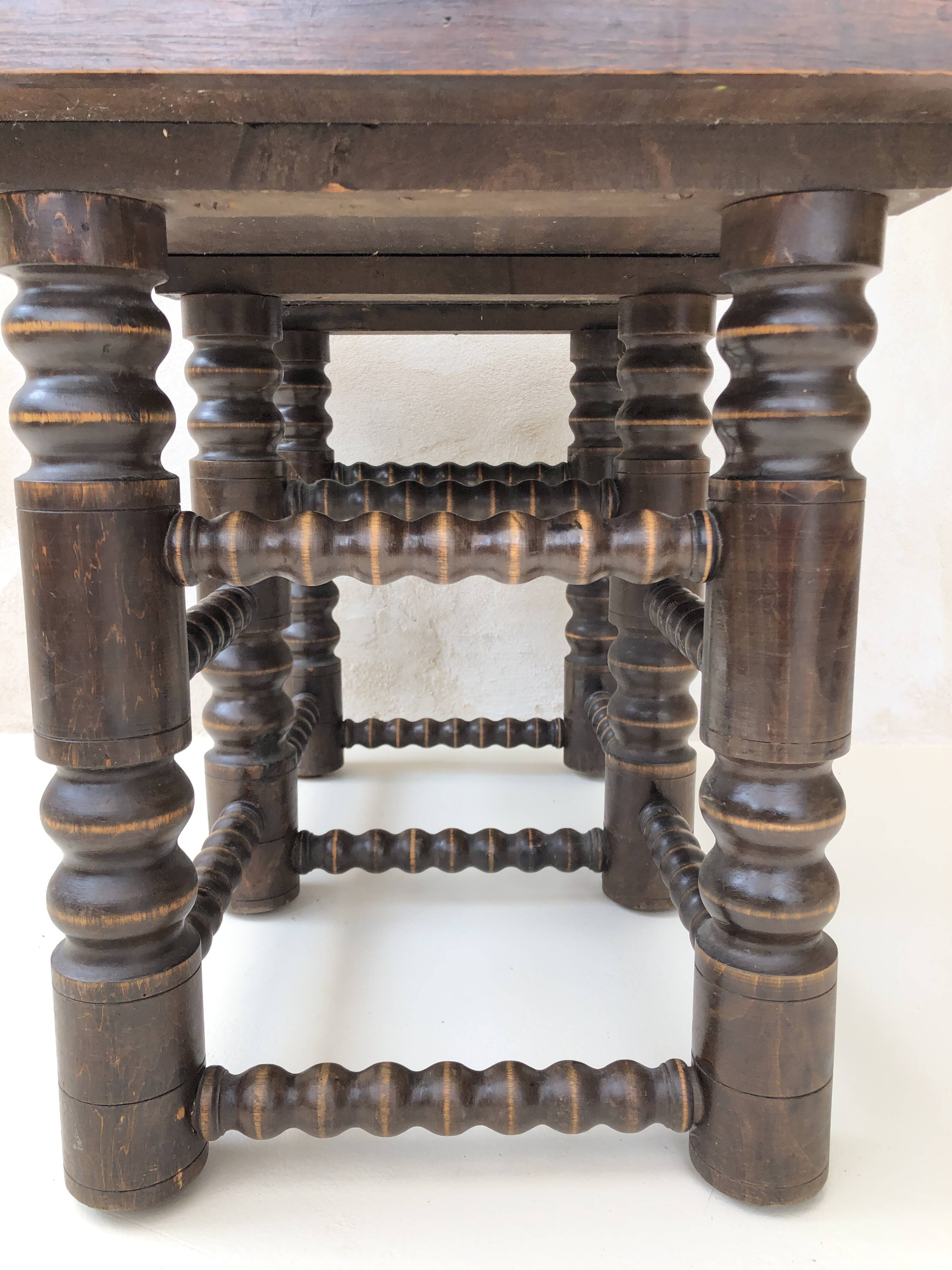 Decorative wooden coffee table