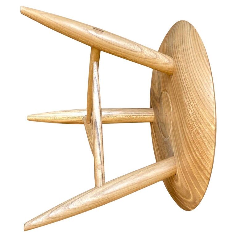 Stool in elm by Ralph Ribour