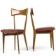 Set of 6 vintage dining chairs by Ico Parisi for Ariberto Colombo, Cantù