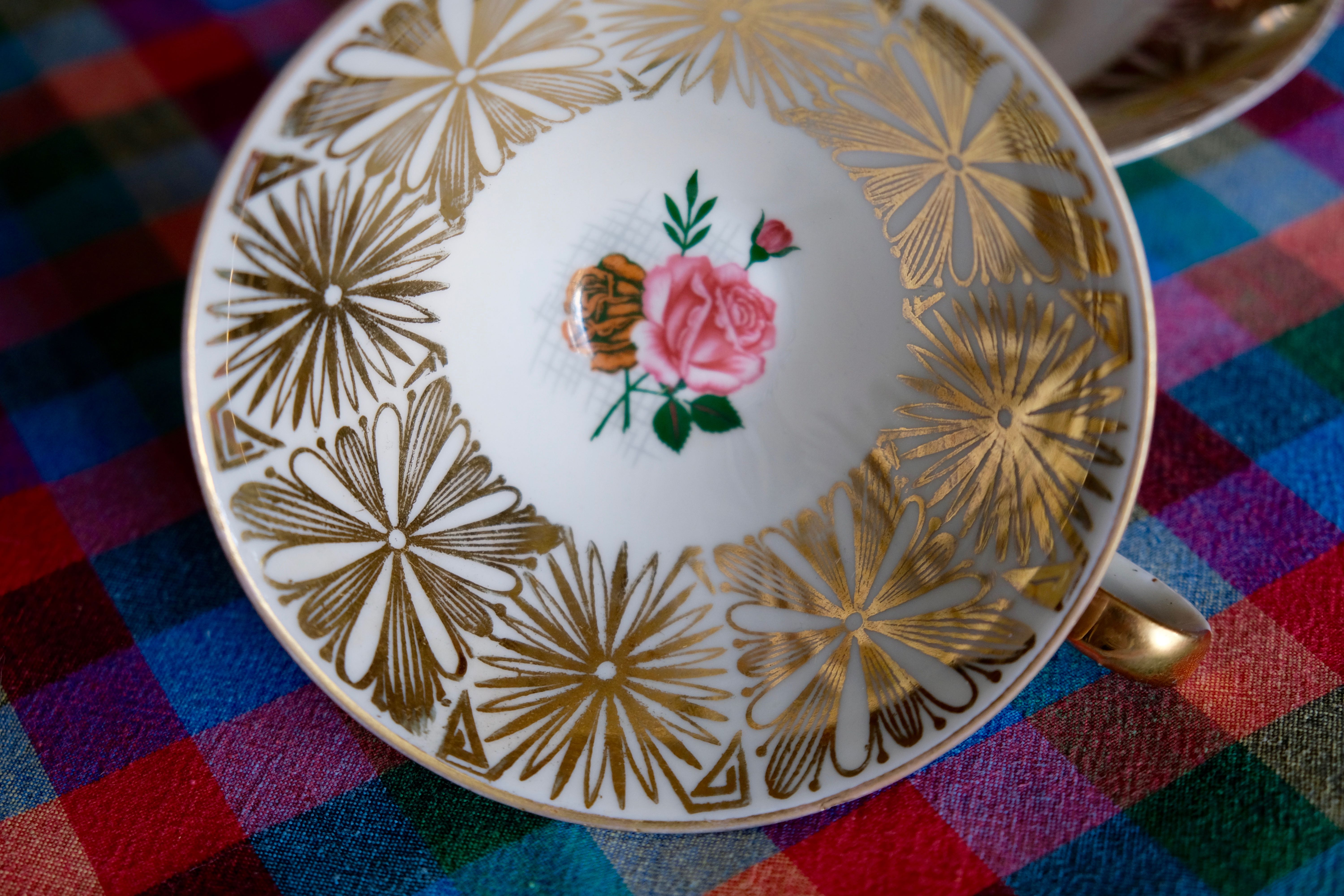 Walking cup tea / coffee porcelain fine Bavarian manufacture Gareis Waldsasse