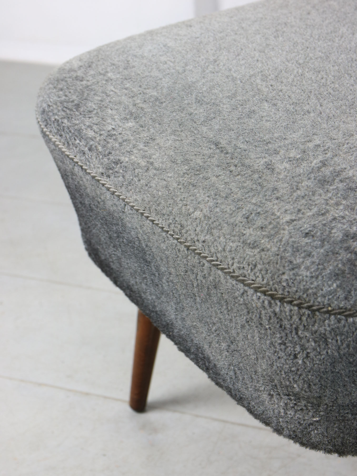 Chaises Art déco bleues, lot de 2
