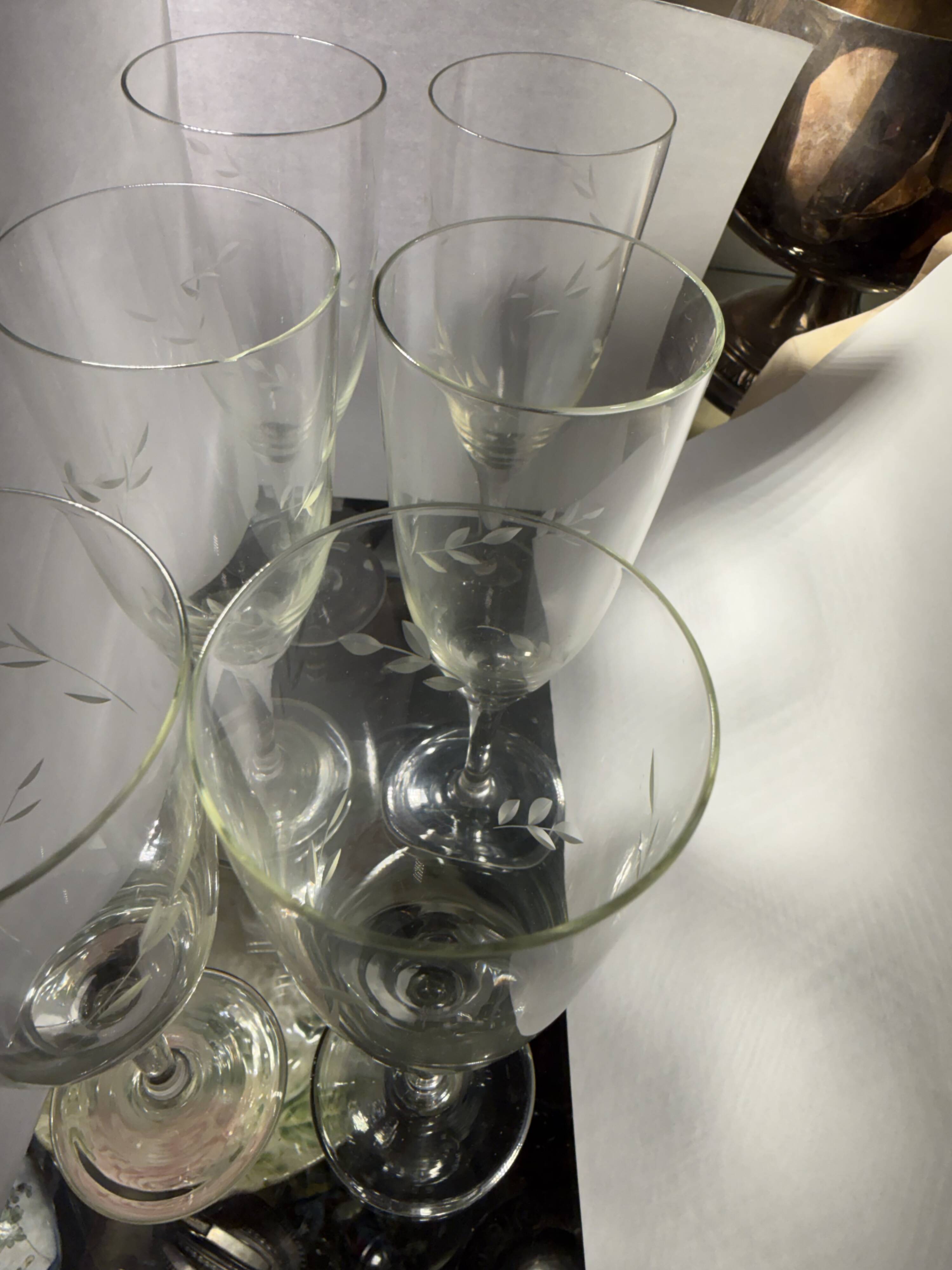 12 crystal cups