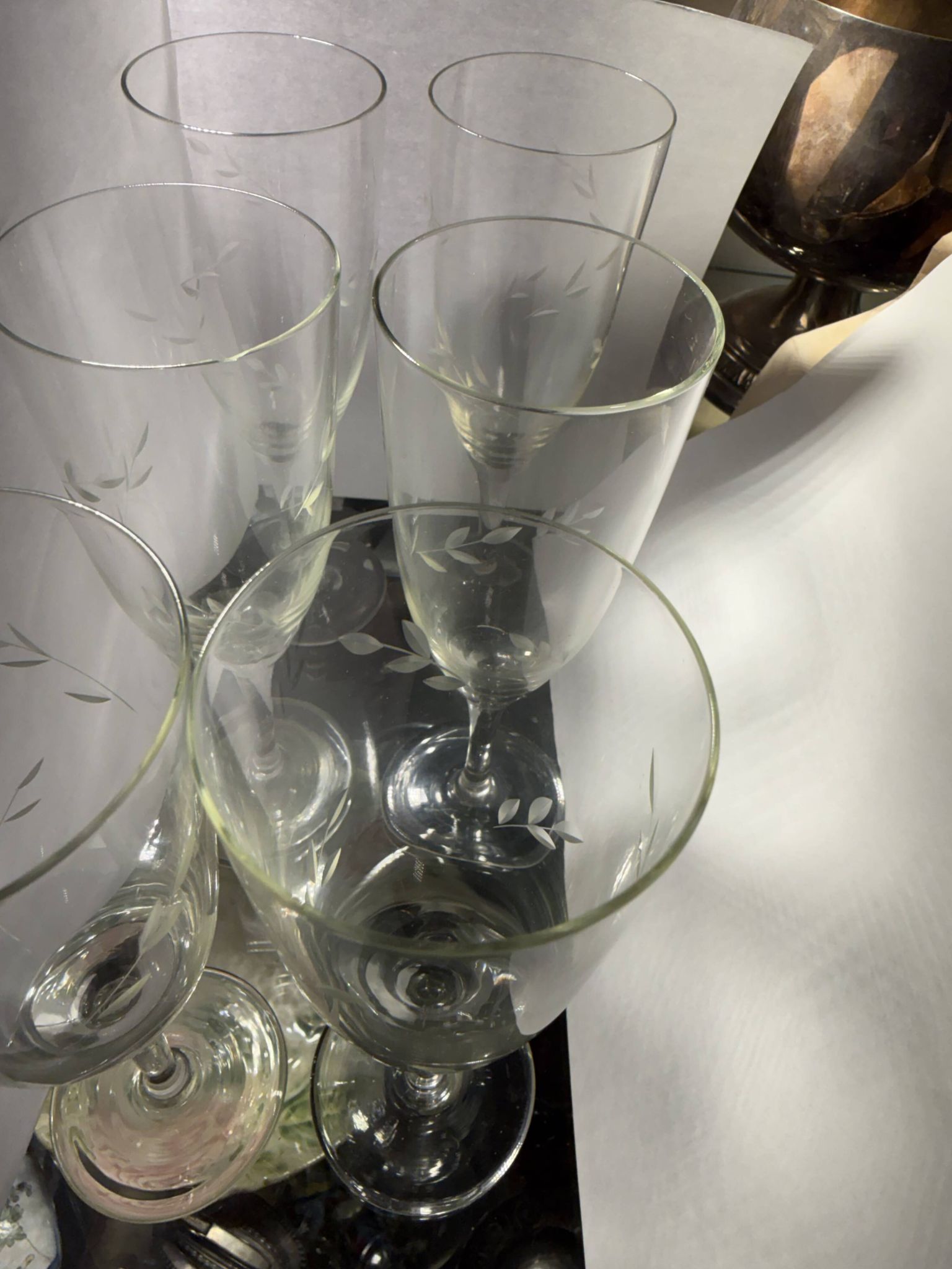 12 crystal cups