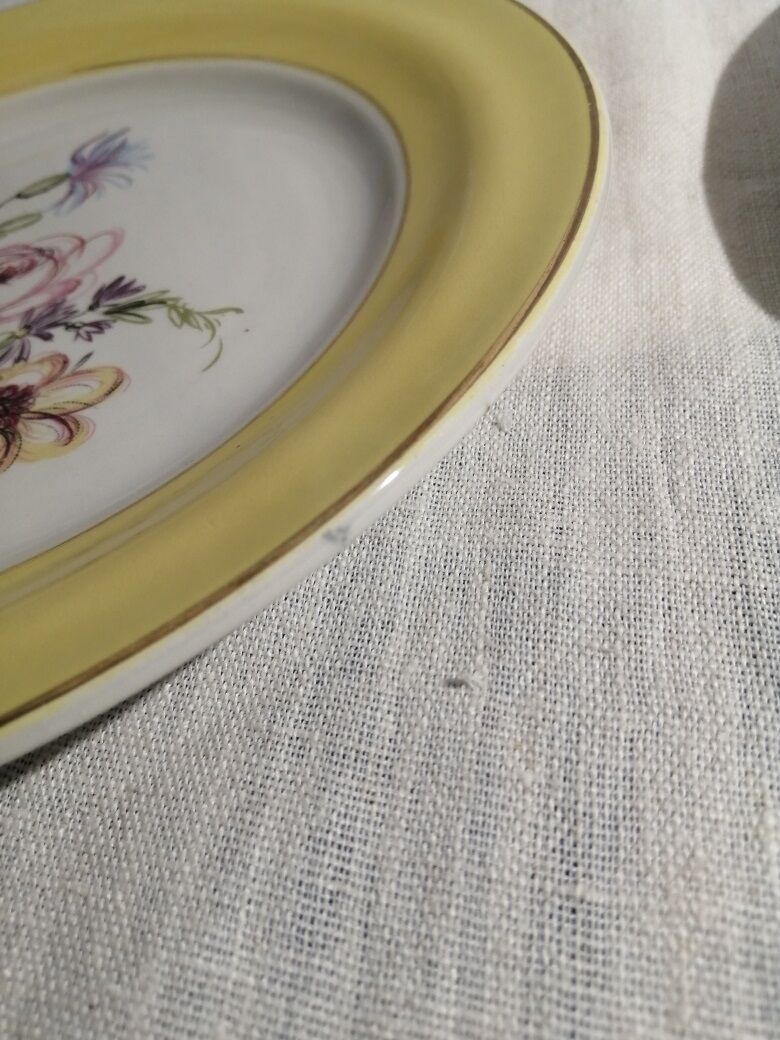 Set of 2 Lunéville plates Saverne porcelain old