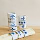 Set of 10 rounds of enamelled metal towel