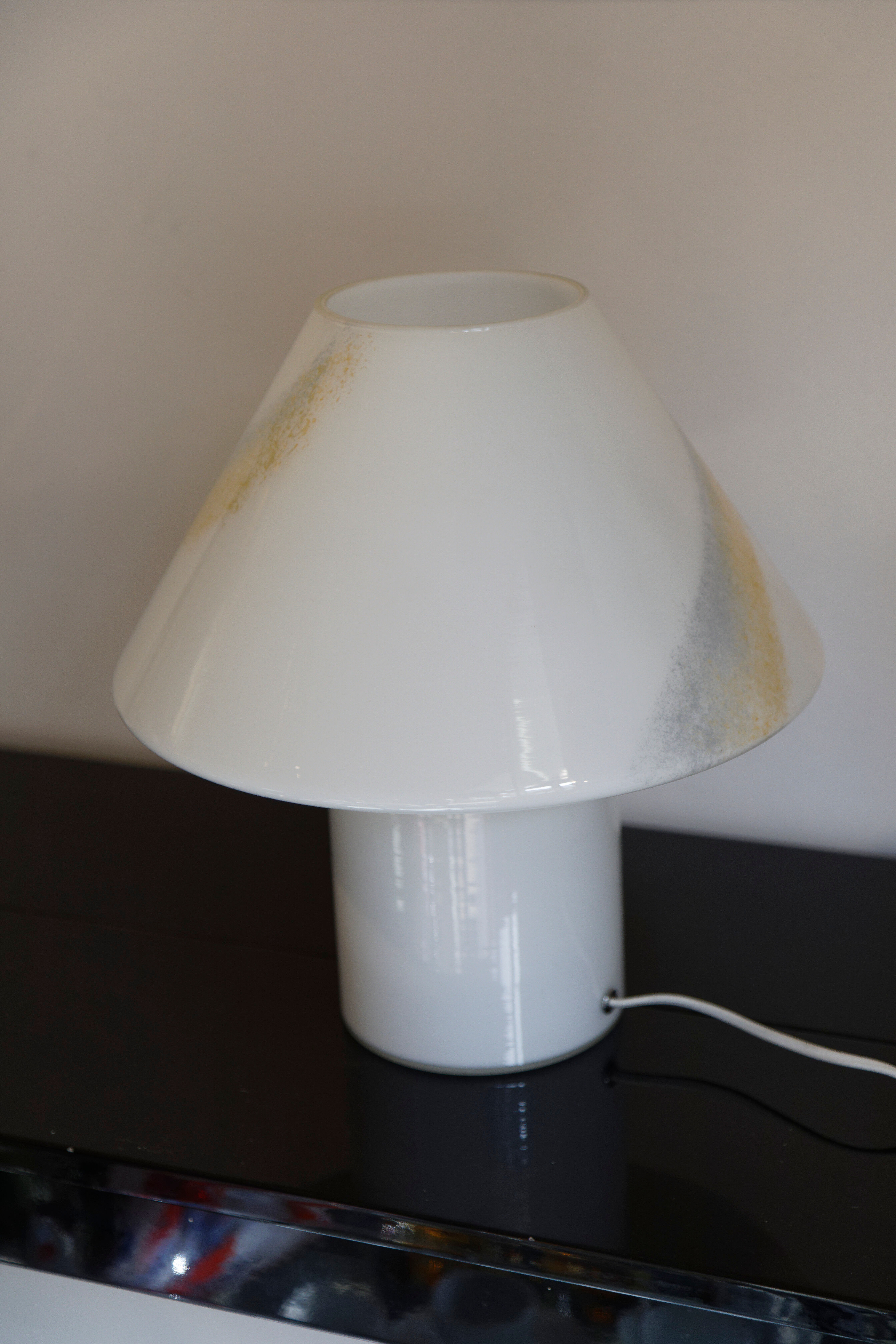 Lampe champignon verre Murano Italie 70